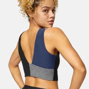 Outdoor Voices Venus Crop Top Black/Navy/Graphite M